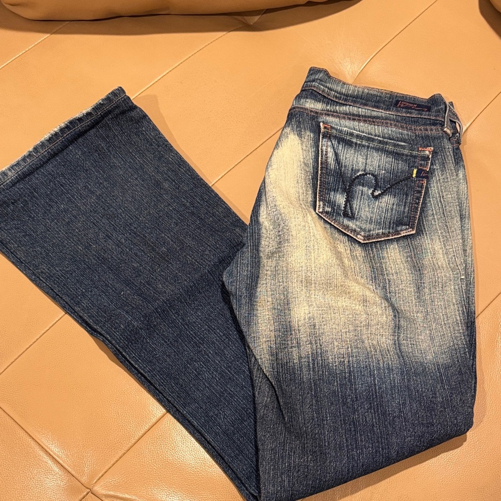 Citizens Of Humanity Dark Blue Flare Jeans